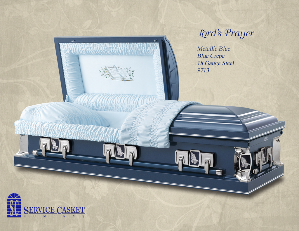 Lords Prayer Metallic Blue